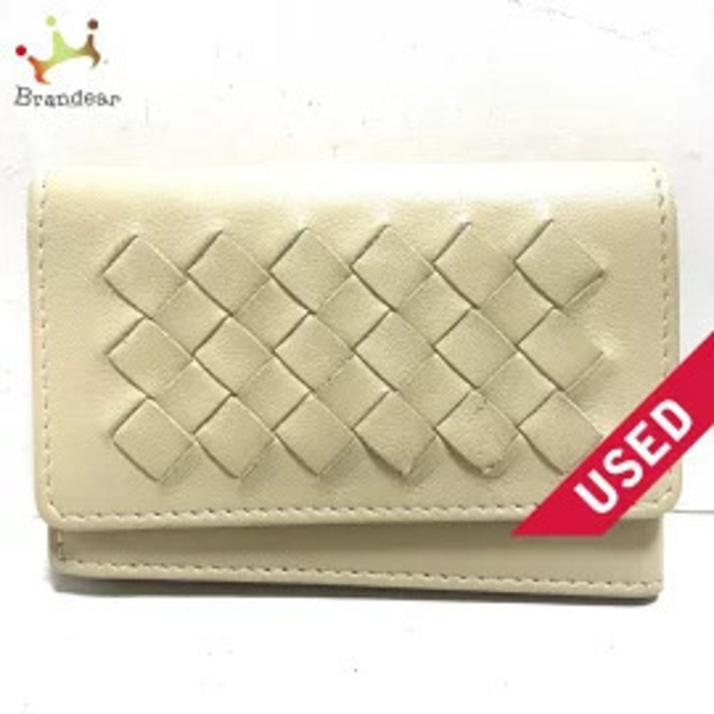 BOTTEGA VENETA Intrecciato Business Card Yellow Leather
